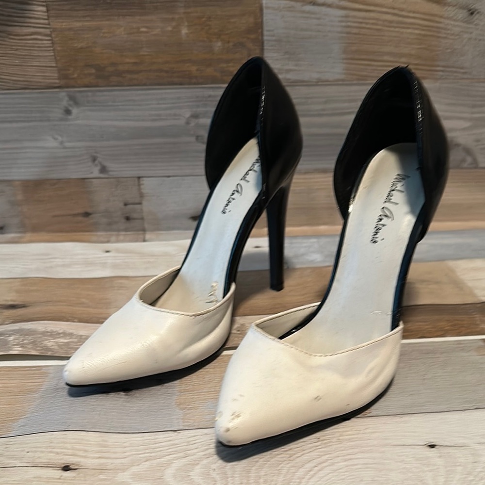 Michael Antonio Black and White Heels